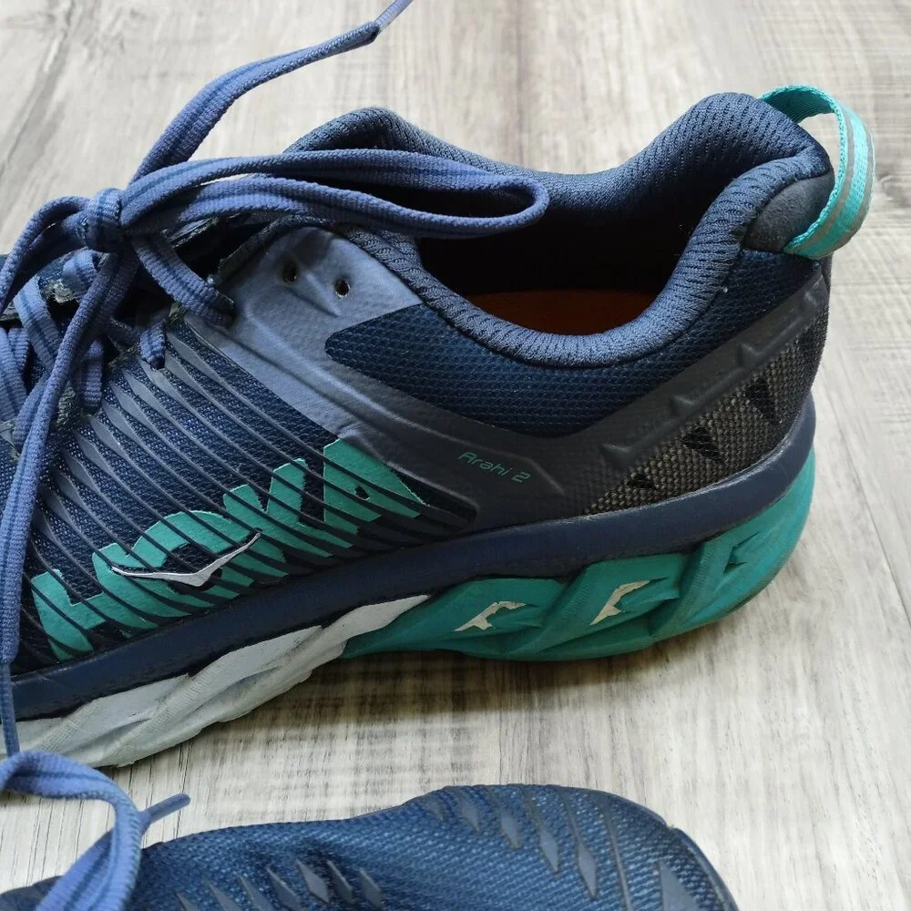 HOKA One One Blue Turquoise Running Shoes Women's 10